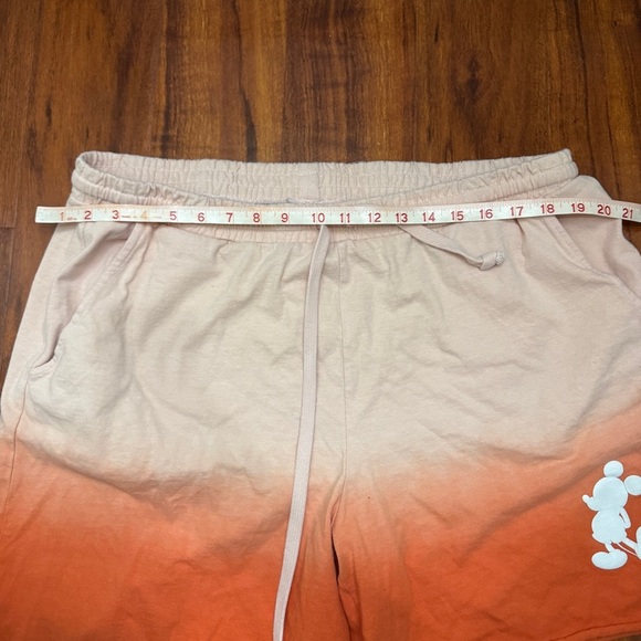 Disney Spirit Jersey Shorts Orange Ombre Drawstring Size XXL - Picture 6 of 7